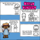 Oprah Winfrey Mini Book for Early Readers: Women's History Month