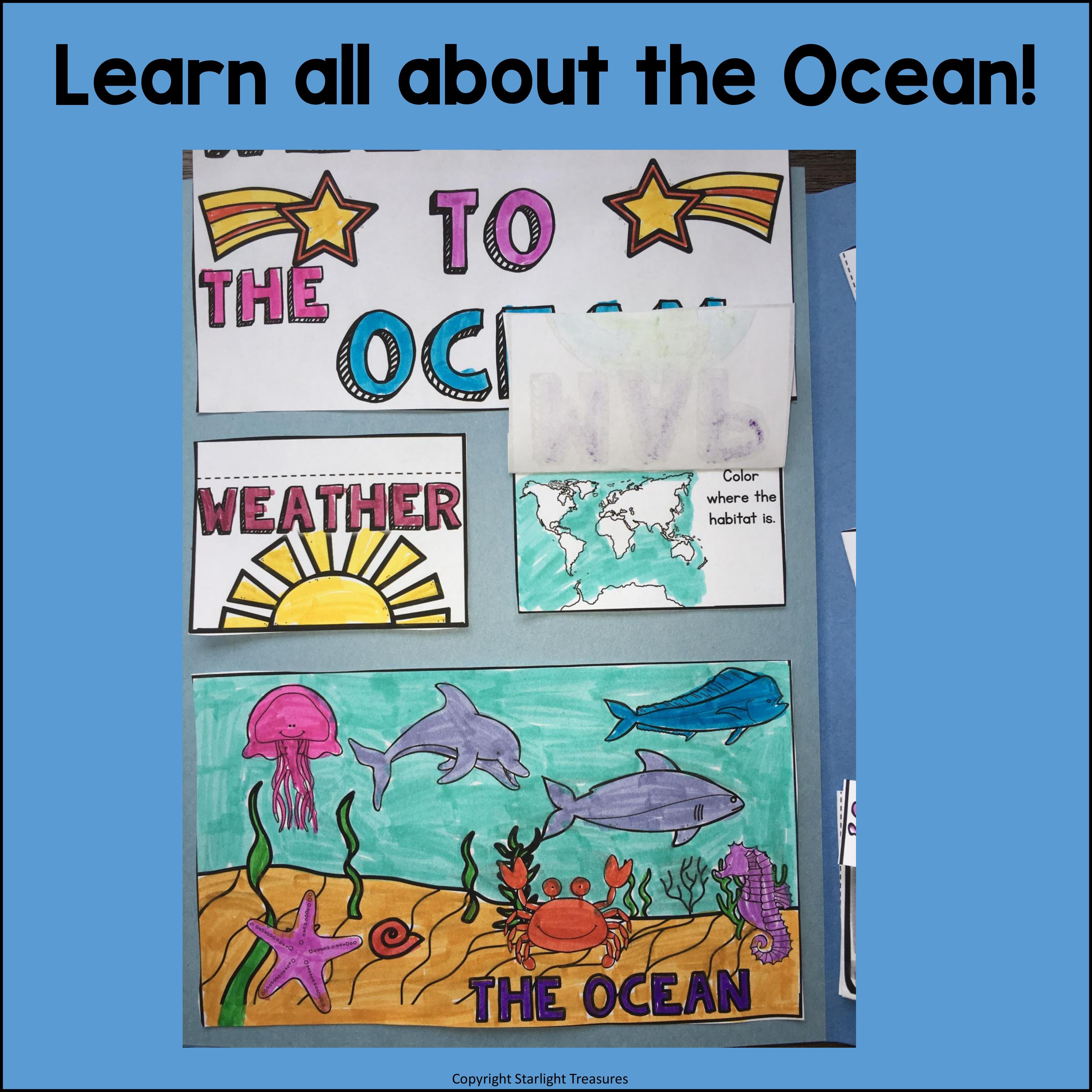 Ocean Lapbook for Early Learners - Animal Habitats
