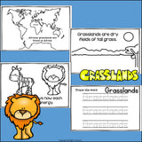 Grasslands Food Chain Mini Book for Early Readers - Food Chains