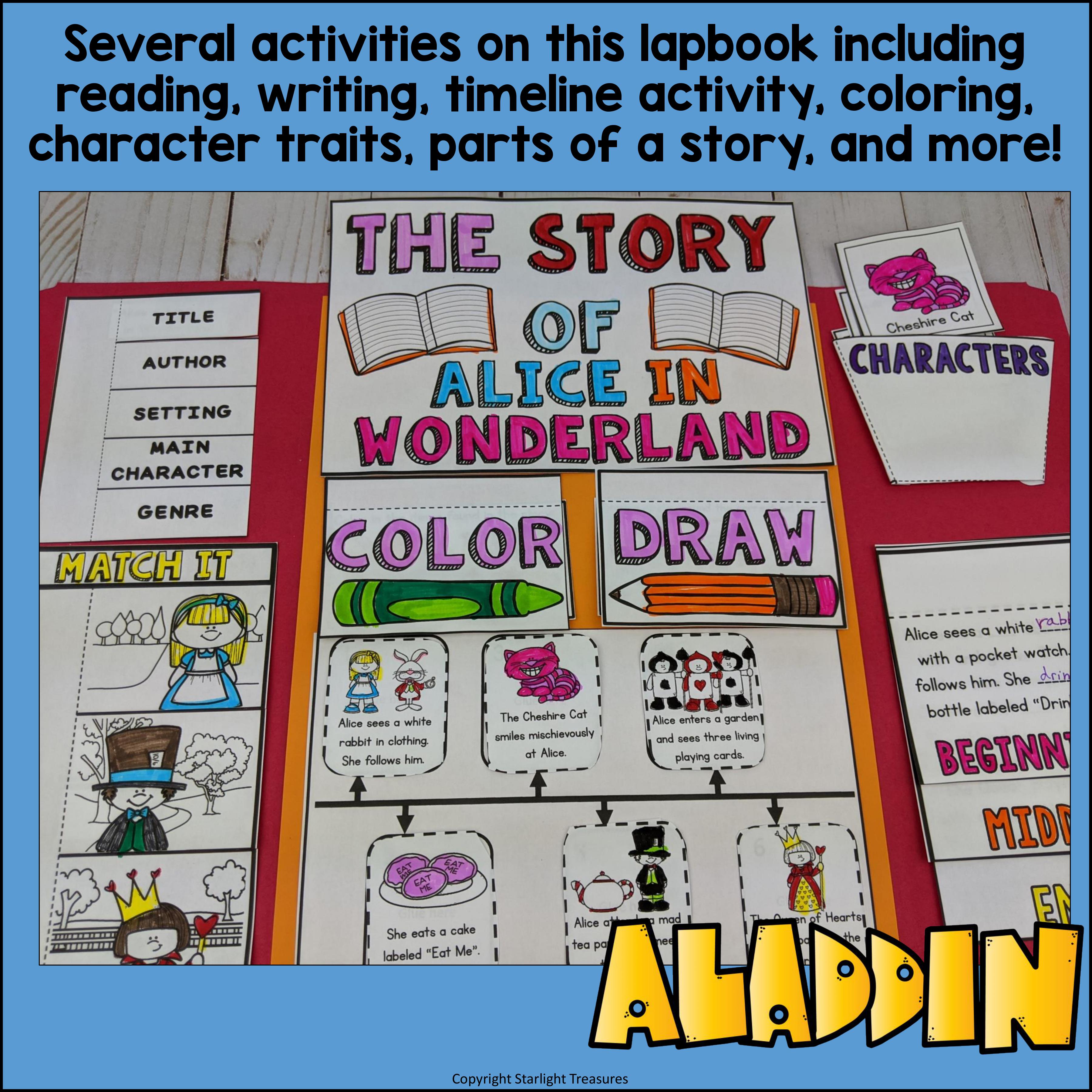Alice in Wonderland Lapbook