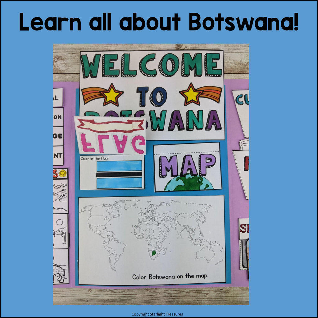 Botswana Lapbook for Early Learners - A Country Study