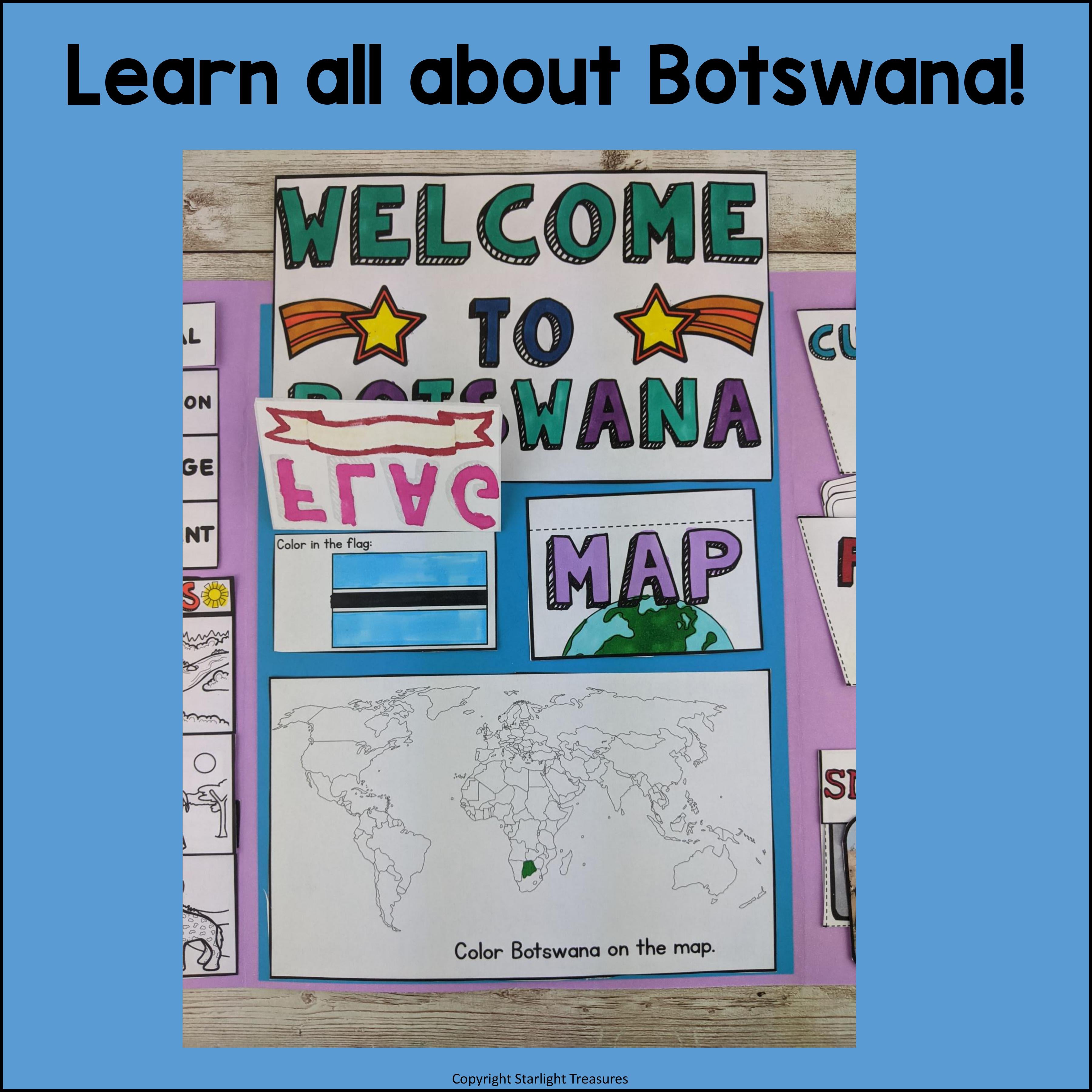Botswana Lapbook for Early Learners - A Country Study