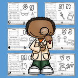 Worksheets A-Z Science Theme