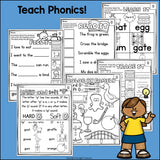 Hard & Soft G Worksheets and Activities for Early Readers