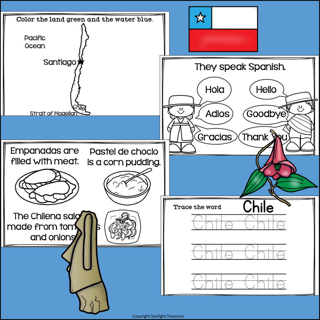 Chile Mini Book for Early Readers - A Country Study