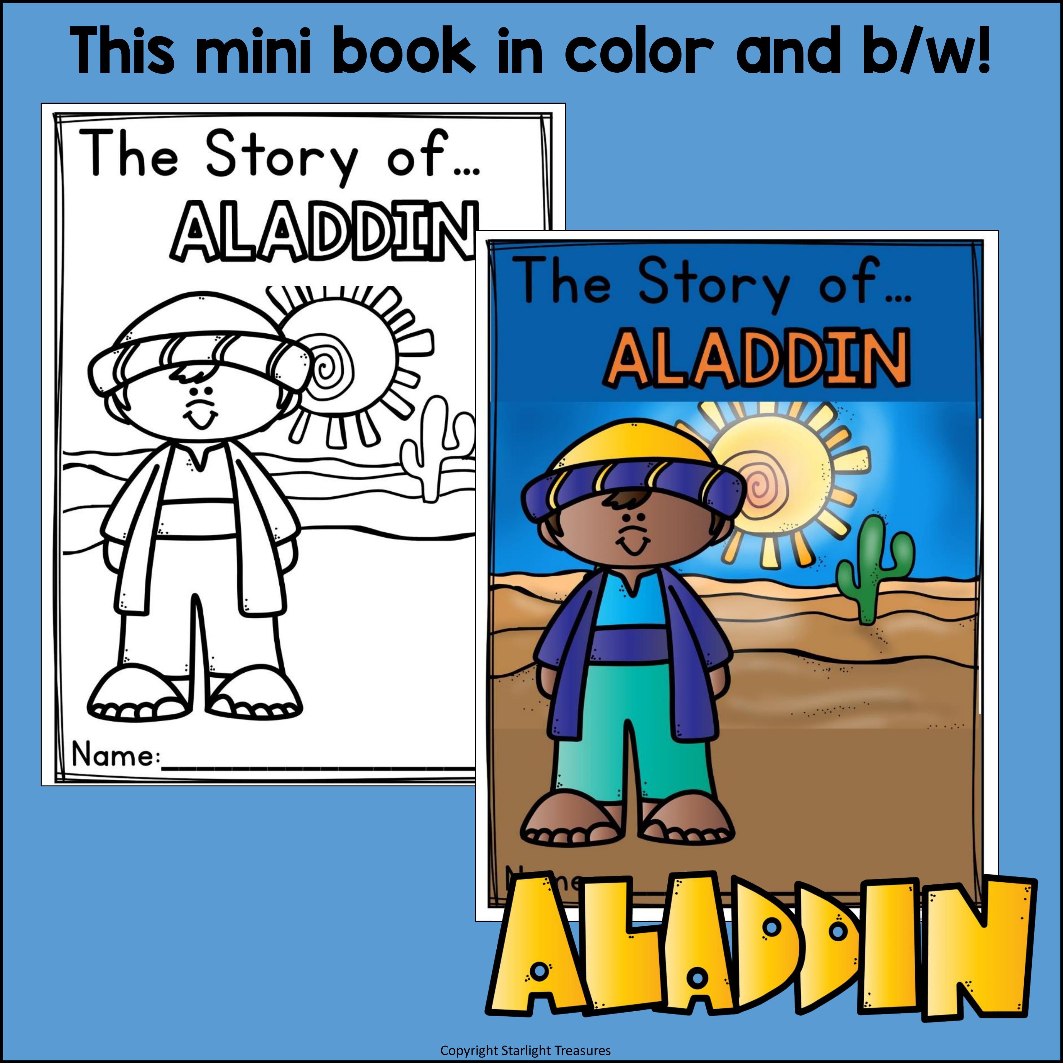 Aladdin Mini Book for Early Readers - Fairy Tales