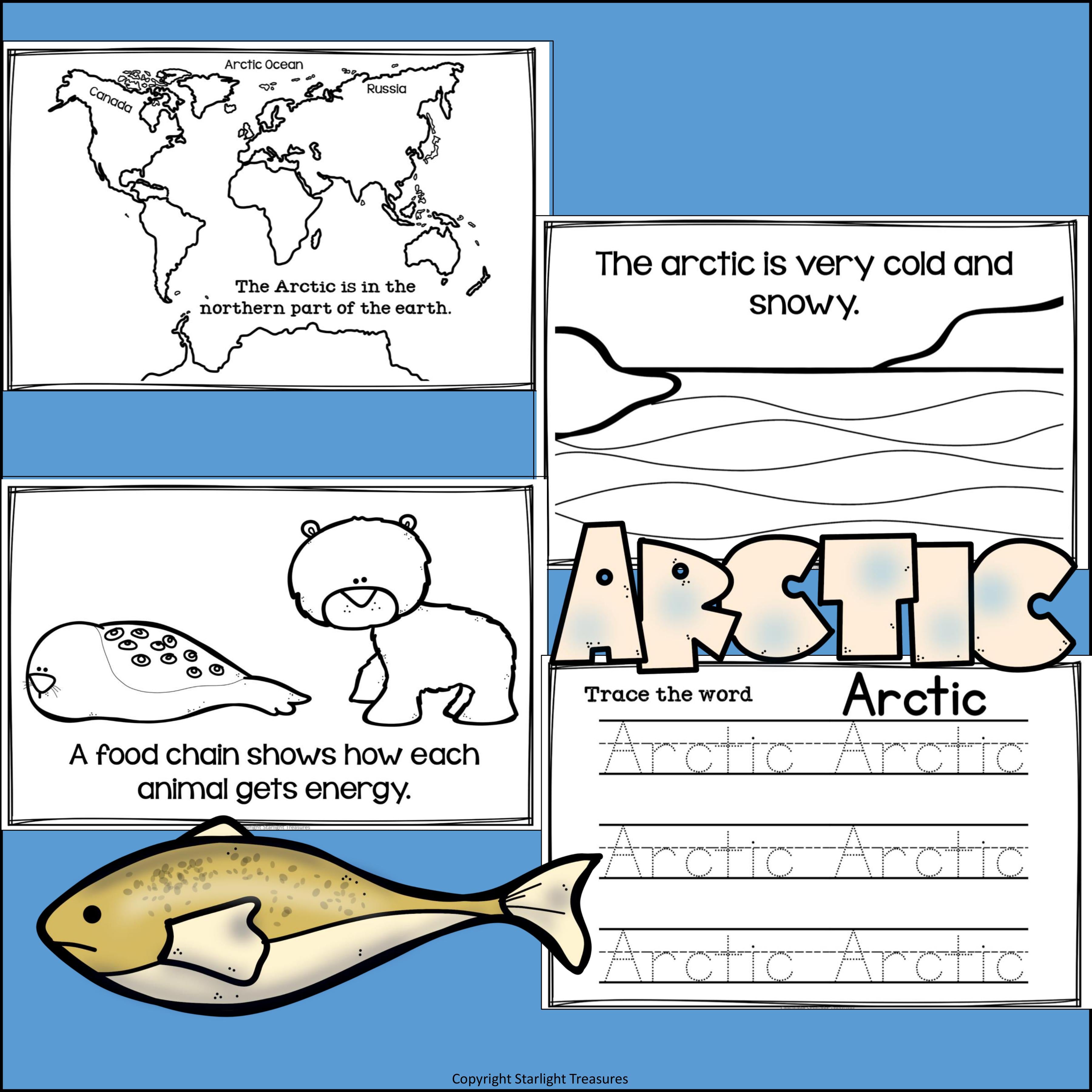 Arctic Food Chain Mini Book for Early Reader
