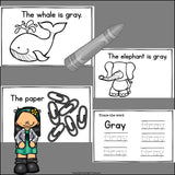 Colors of the Week: Gray/Grey Mini Book