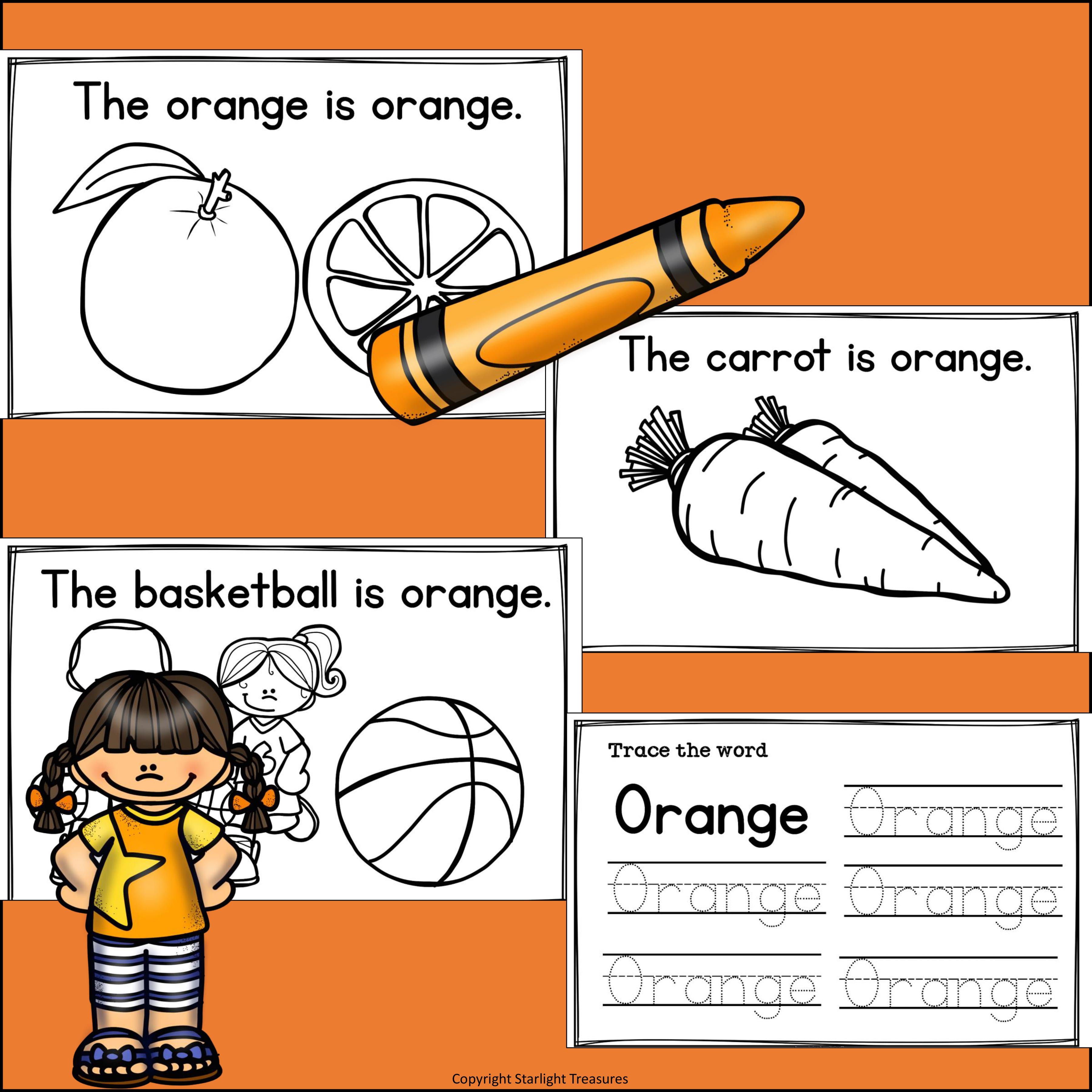 Colors of the Week: Orange Mini Book 