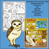 Owls Fact Sheet for Early Readers