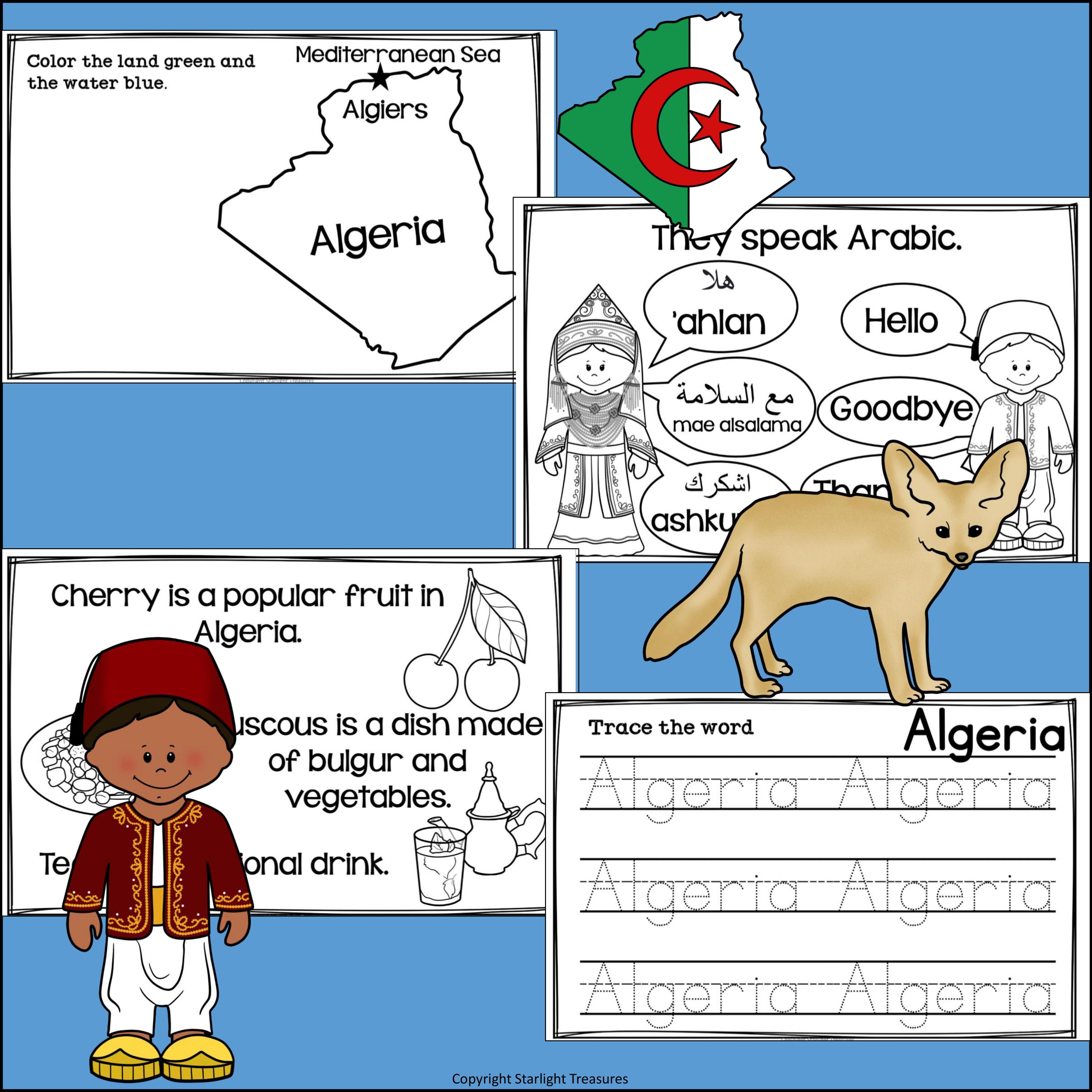 Algeria Mini Book for Early Readers - A Country Study