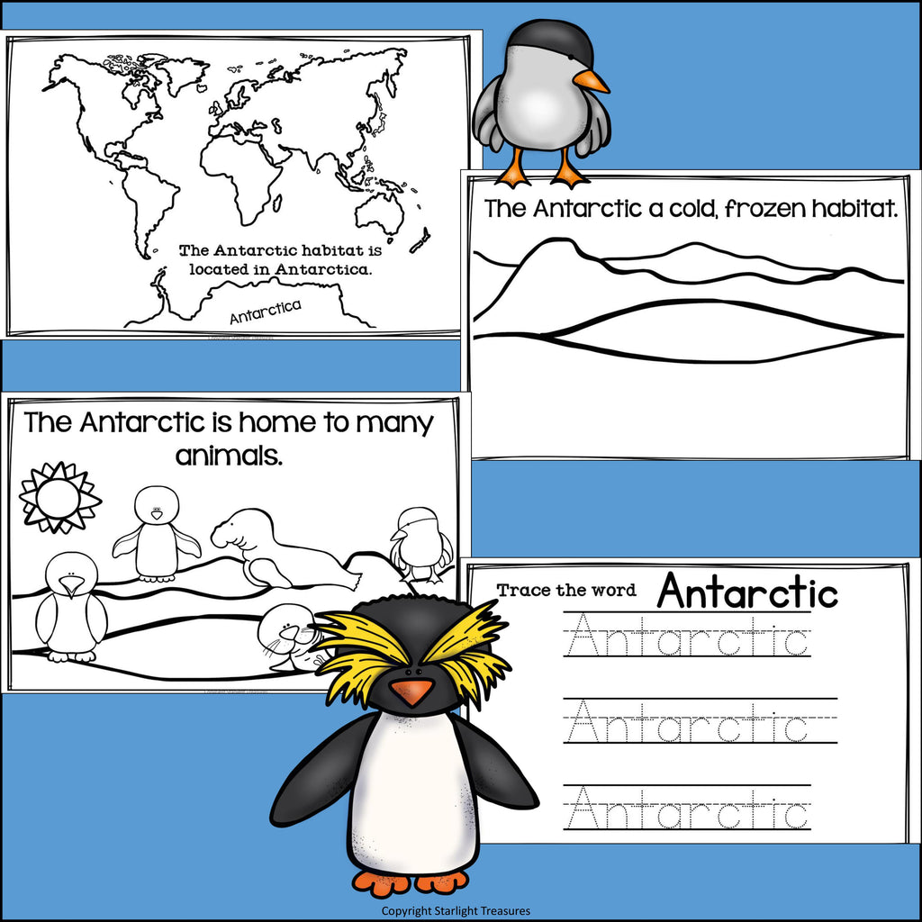 The Antarctic Mini Book for Early Readers: Antarctic Animals