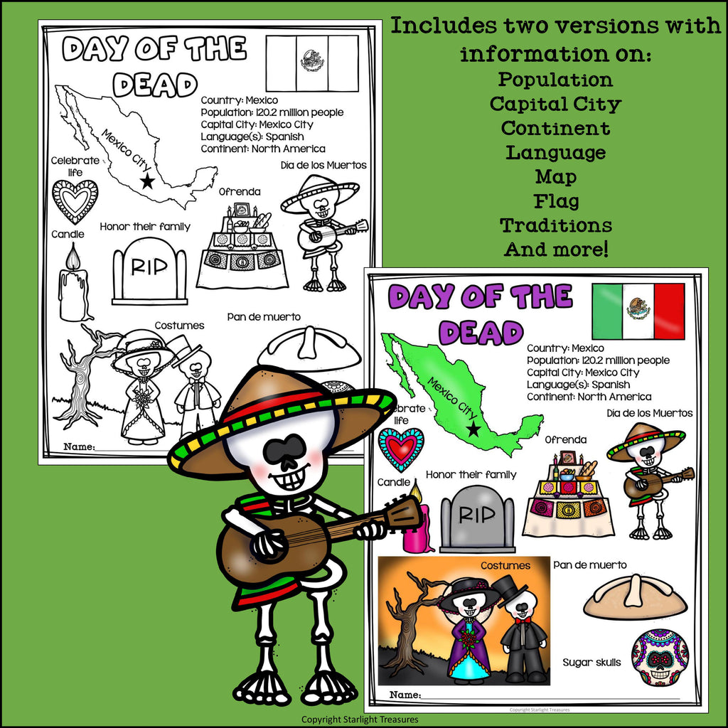 Day of the Dead Fact Sheet for Early Readers