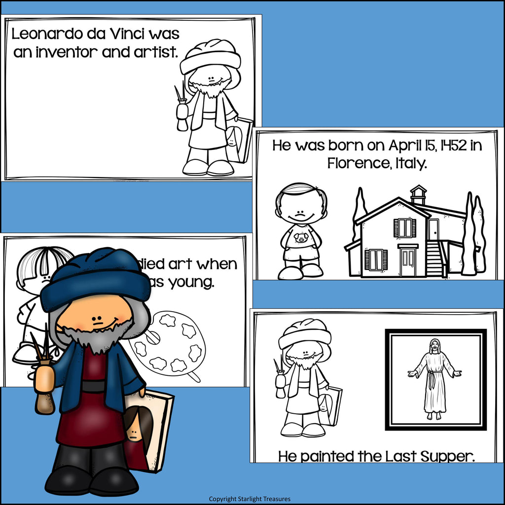Leonardo da Vinci Mini Book for Early Readers: Inventors