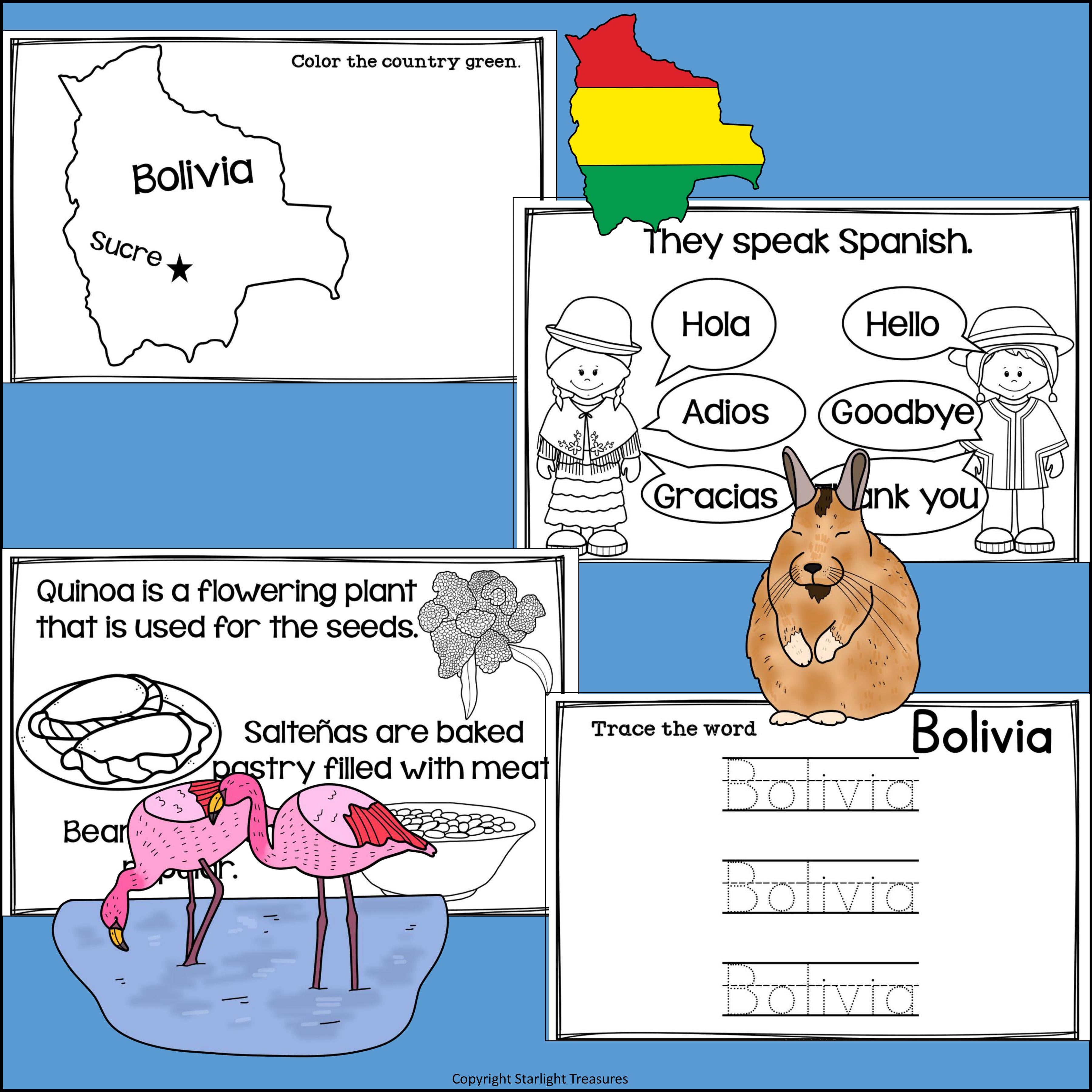 Bolivia Mini Book for Early Readers - A Country Study