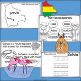 Bolivia Mini Book for Early Readers - A Country Study