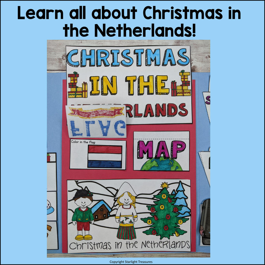 Christmas in the Netherlands Lapbook for Early Learners - Christmas Activities