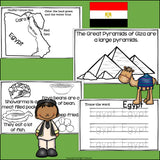 Egypt Mini Book for Early Readers - A Country Study