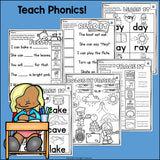 Long A Worksheets and Activities for Early Readers