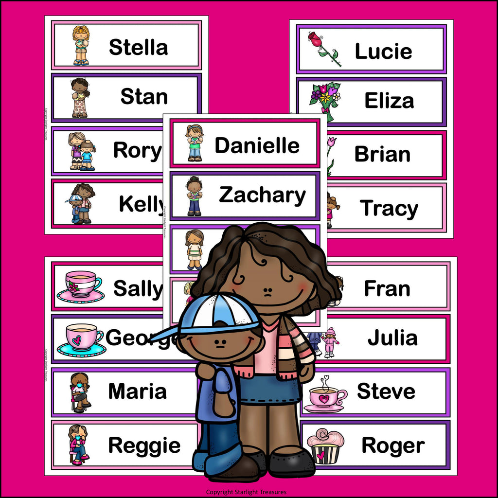 Mother's Day Name Tags - Editable