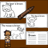 Colors of the Week: Brown Mini Book