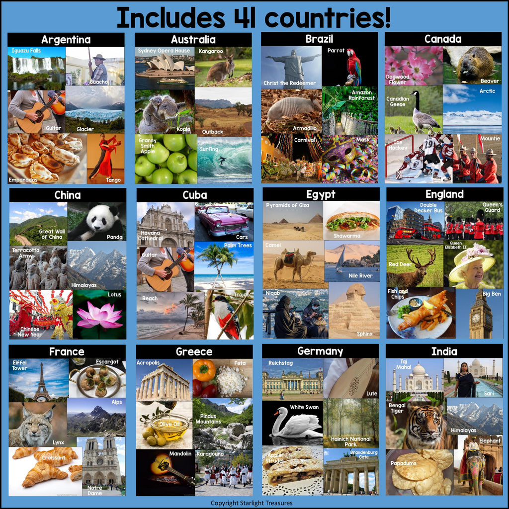 Country Photo Poster Collages