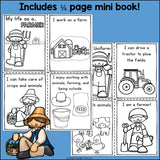 Farmer Mini Book for Early Readers 