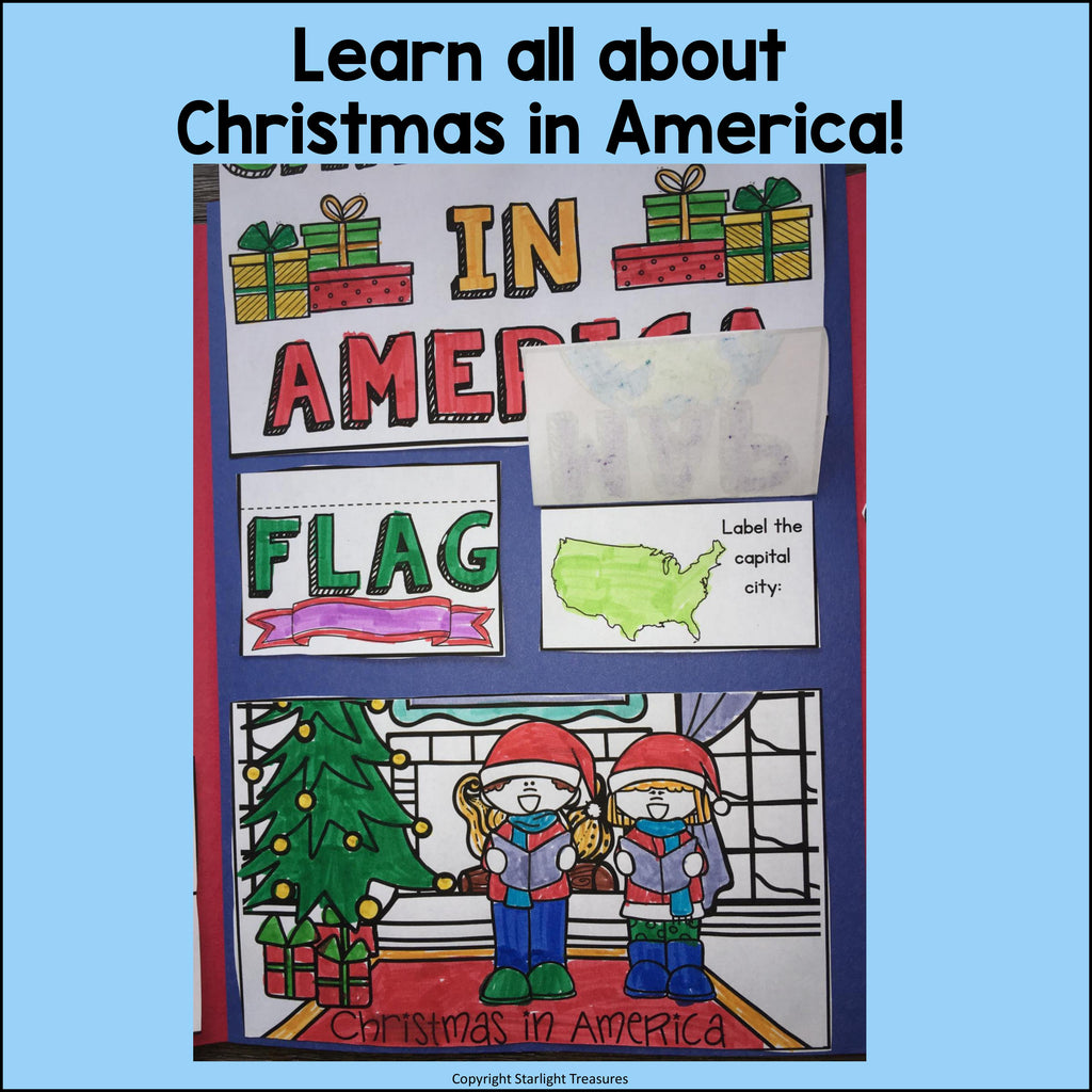 Christmas in America Lapbook for Early Learners