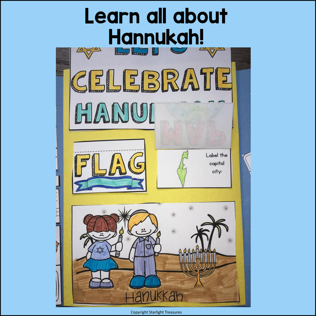 Let's Celebrate Hanukkah Lapbook for Early Learners