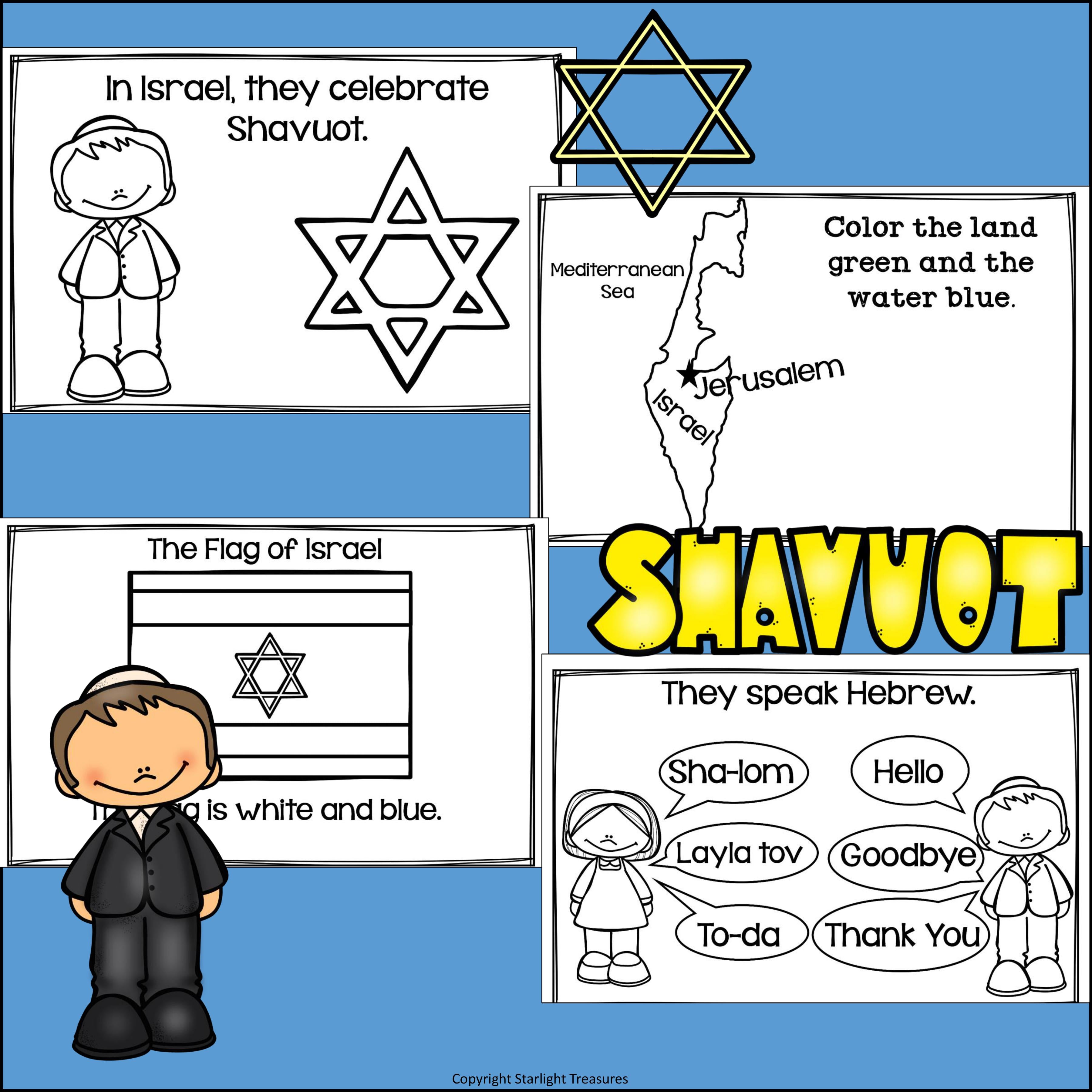 Shavuot Mini Book for Early Readers