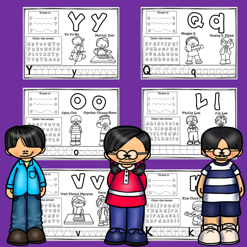 Worksheets A-Z Asian Pacific American Heritage Month