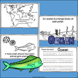 Ocean Food Chain Mini Book for Early Readers - Food Chains