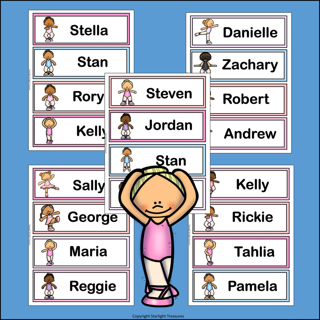 Ballet Name Tags - Editable