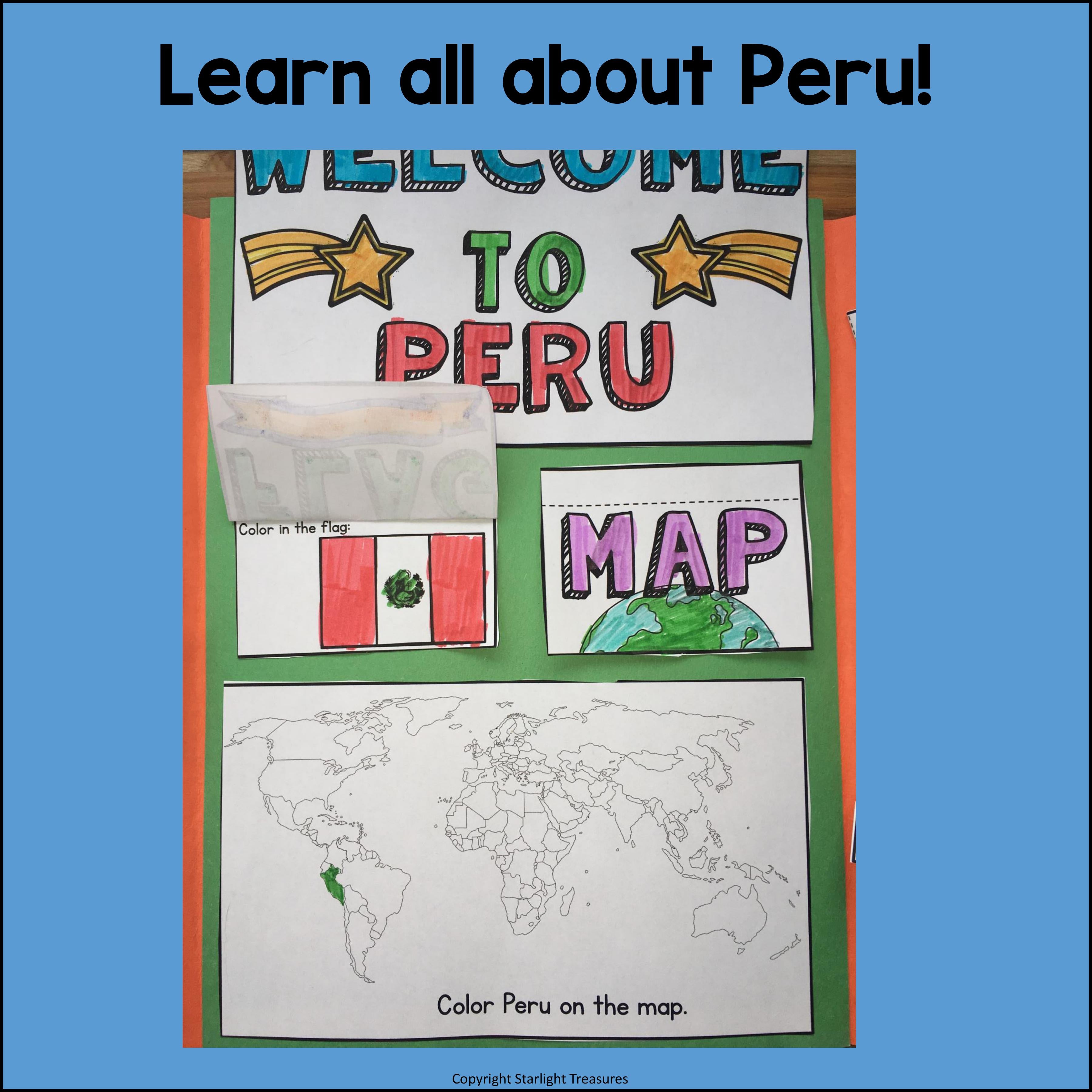 Peru Lapbook for Early Learners - A Country Study