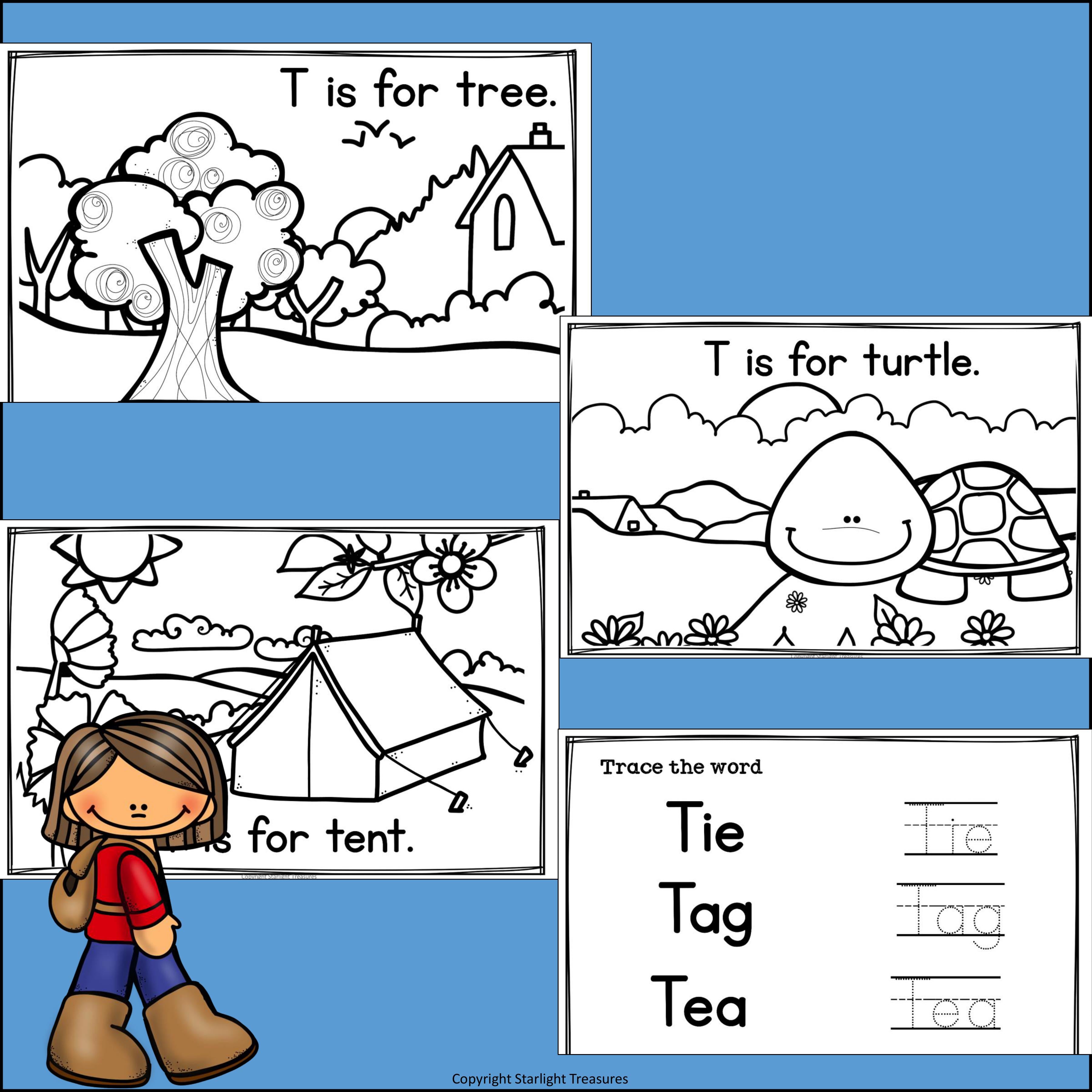 Alphabet Letter of the Week: The Letter T Mini Book