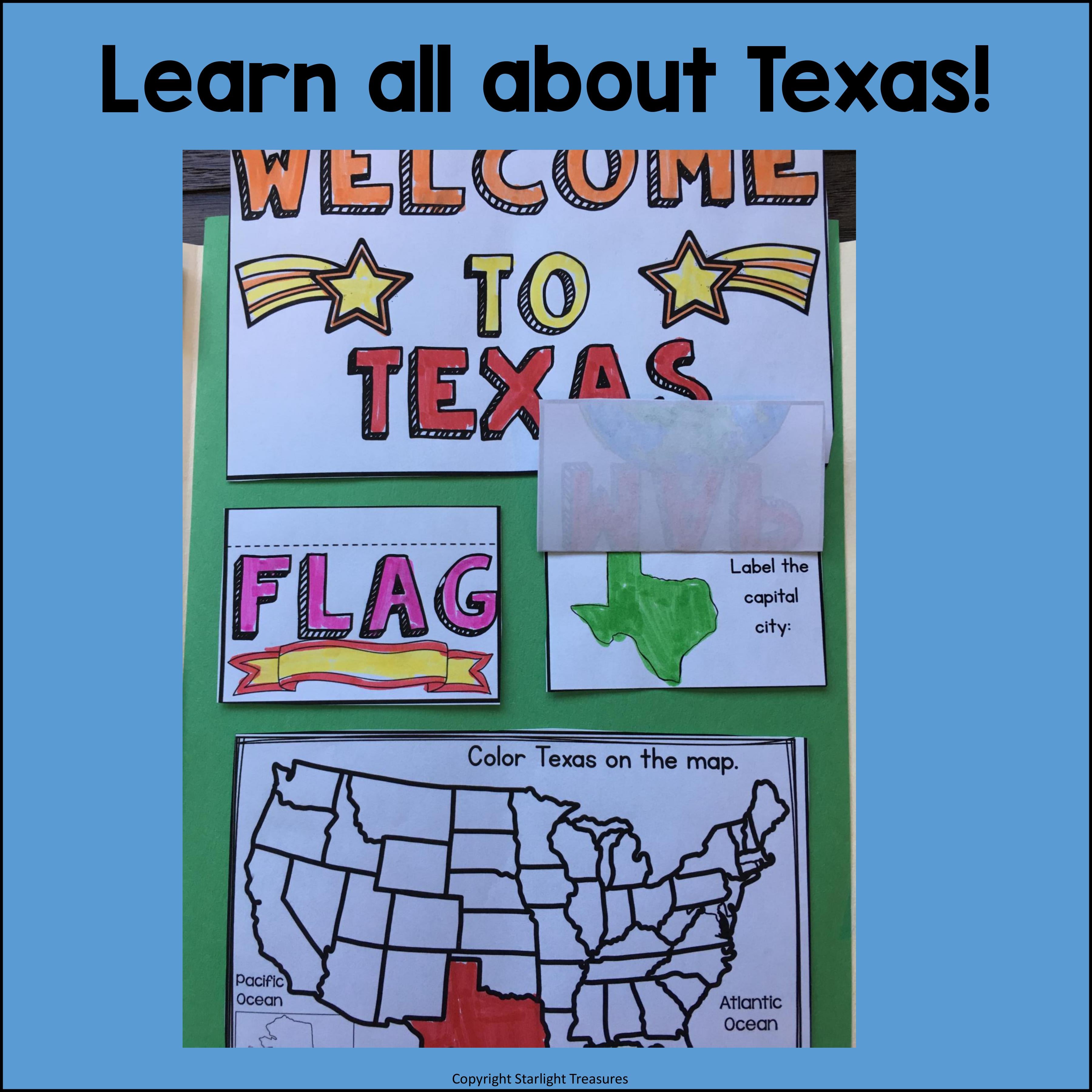 Texas Lapbook for Early Learners - A State Study