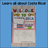 Costa Rica Lapbook for Early Learners - A Country Study