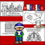 Christmas in America Mini Book for Early Readers - Christmas Activities