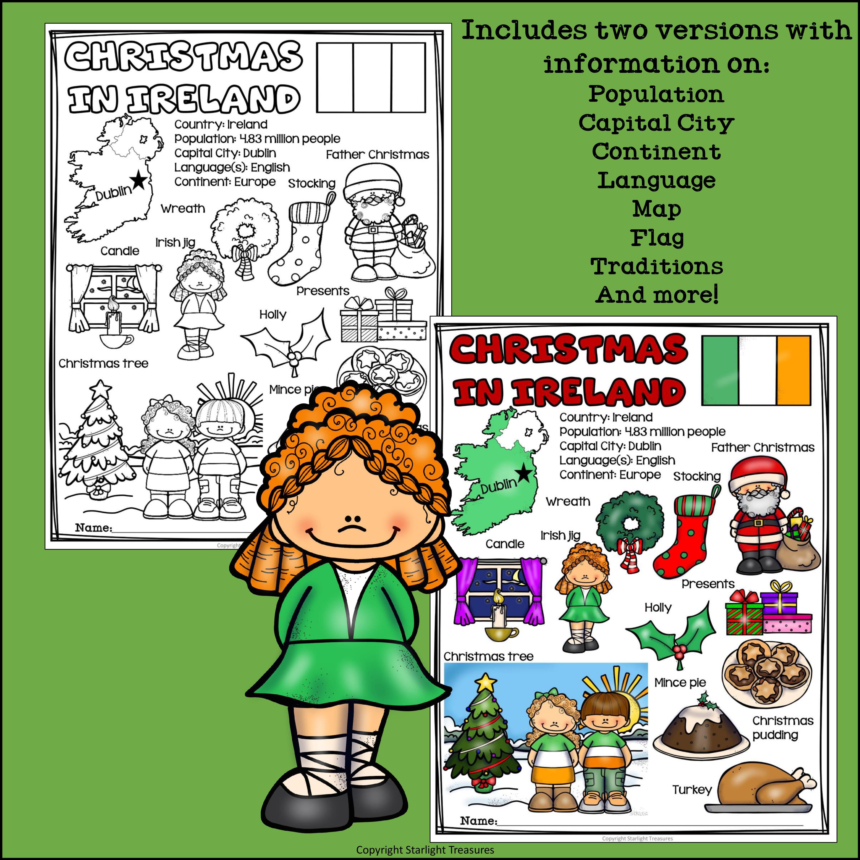 Christmas in Ireland Fact Sheet for Early Readers