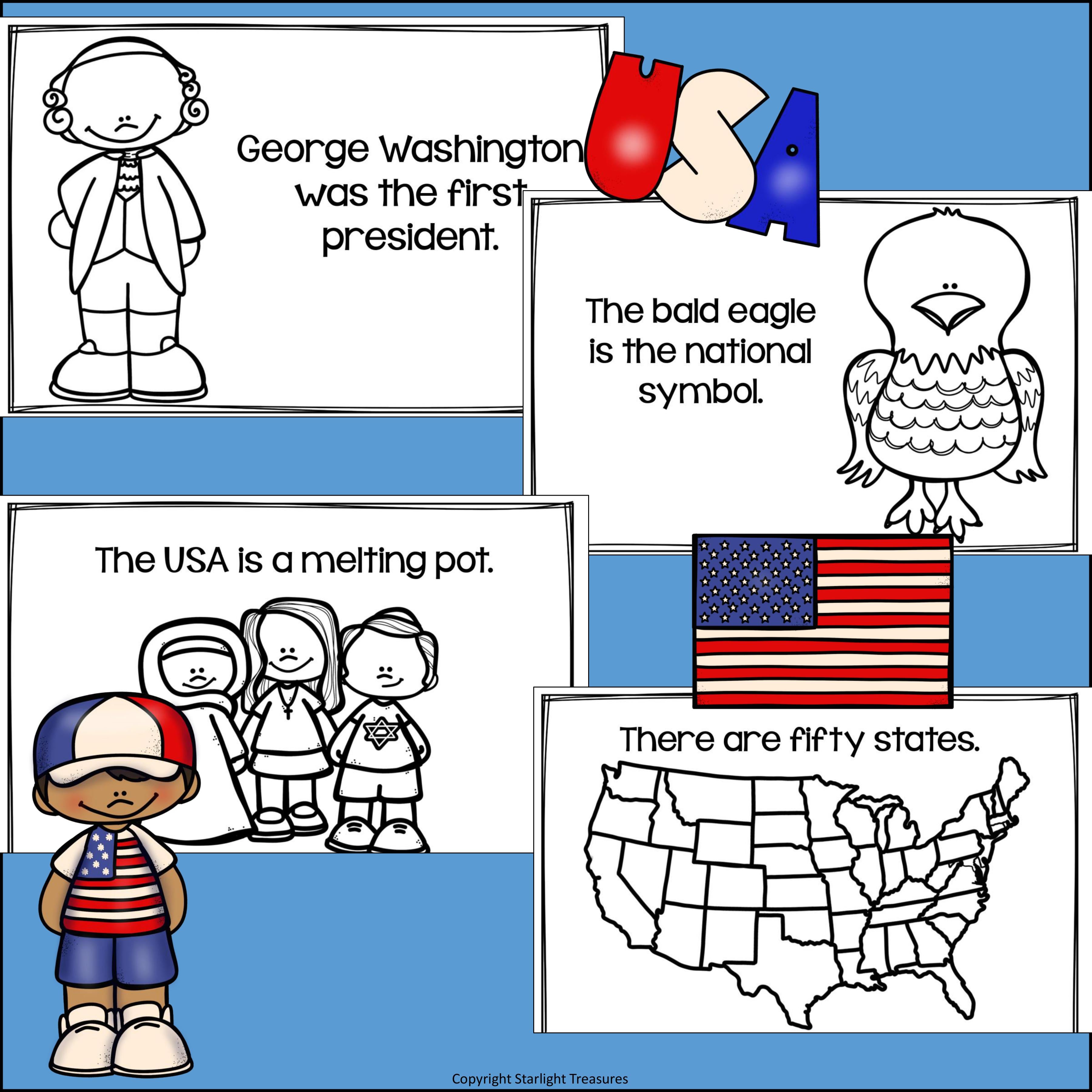 USA Mini Book for Early Readers