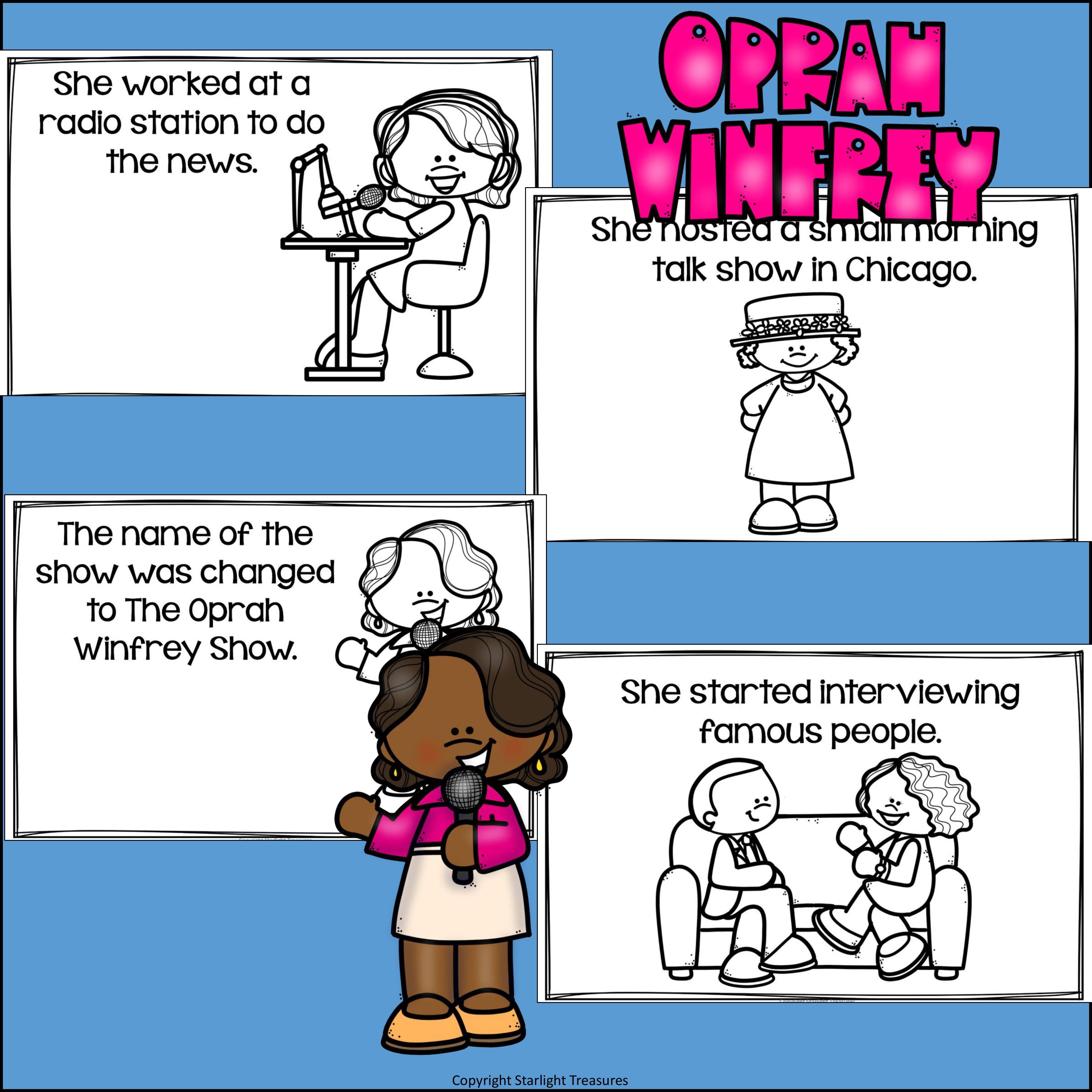 Oprah Winfrey Mini Book for Early Readers: Women's History Month