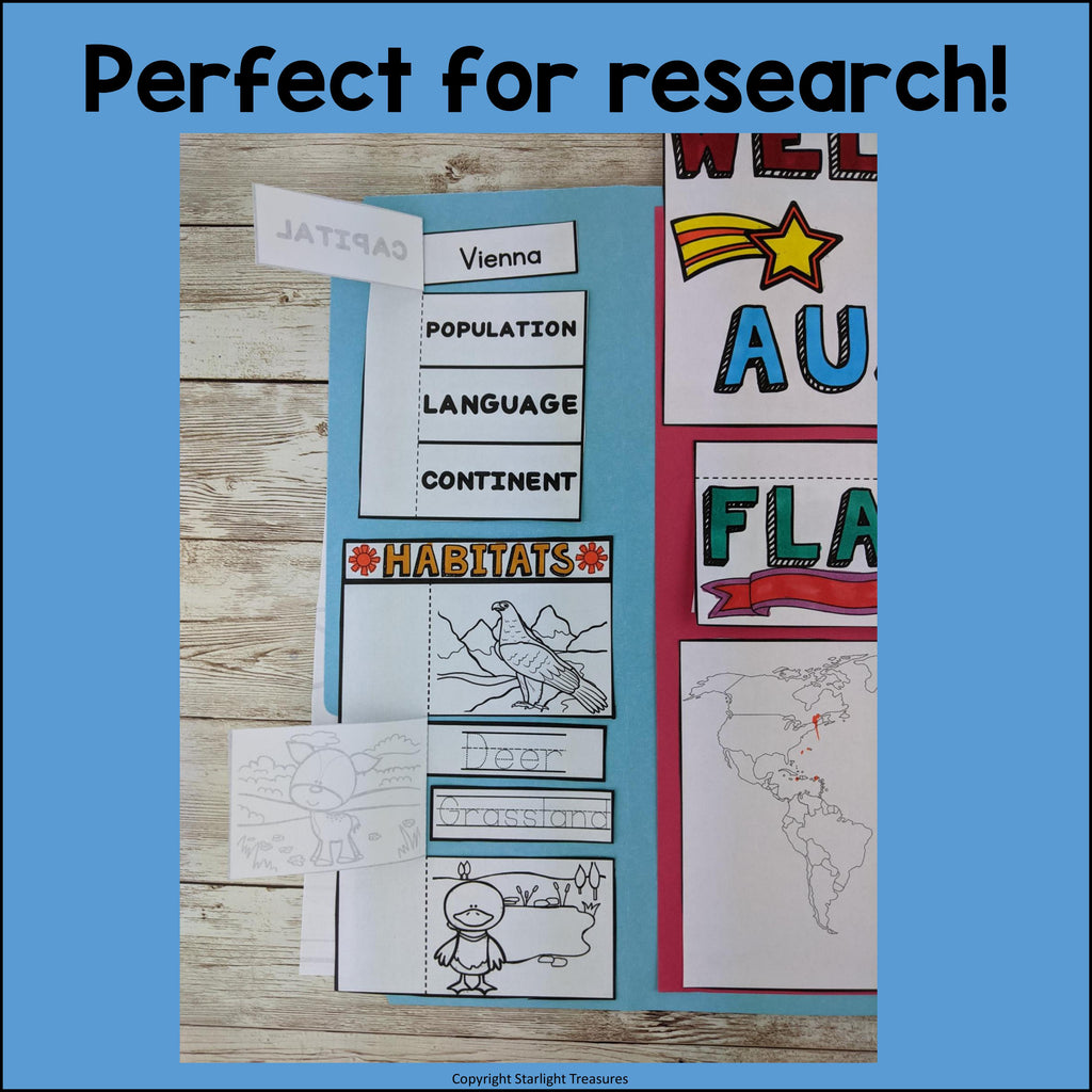 Austria Lapbook for Early Learners - A Country Study
