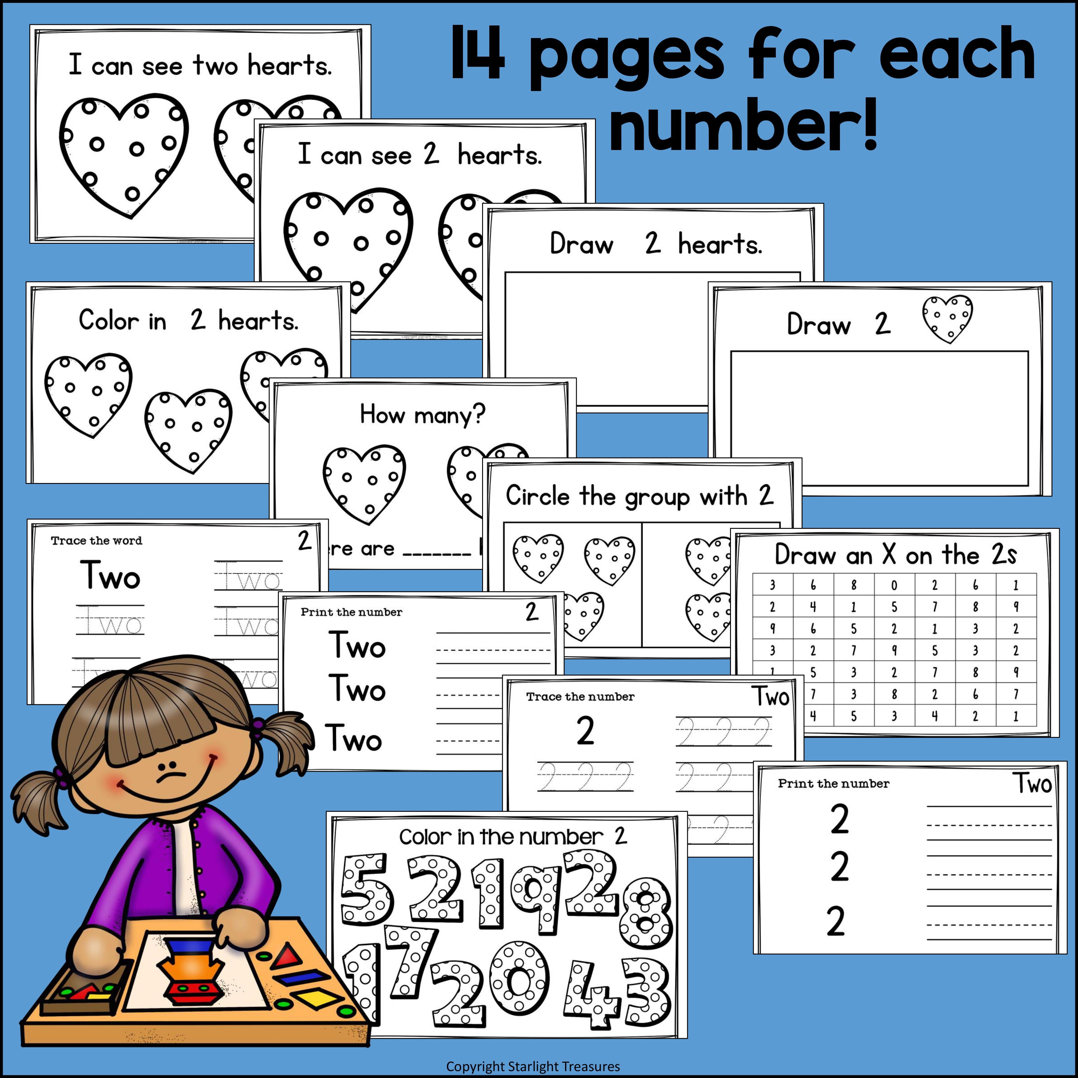 Learn Our Numbers: Numbers Mini Book for Early Readers 