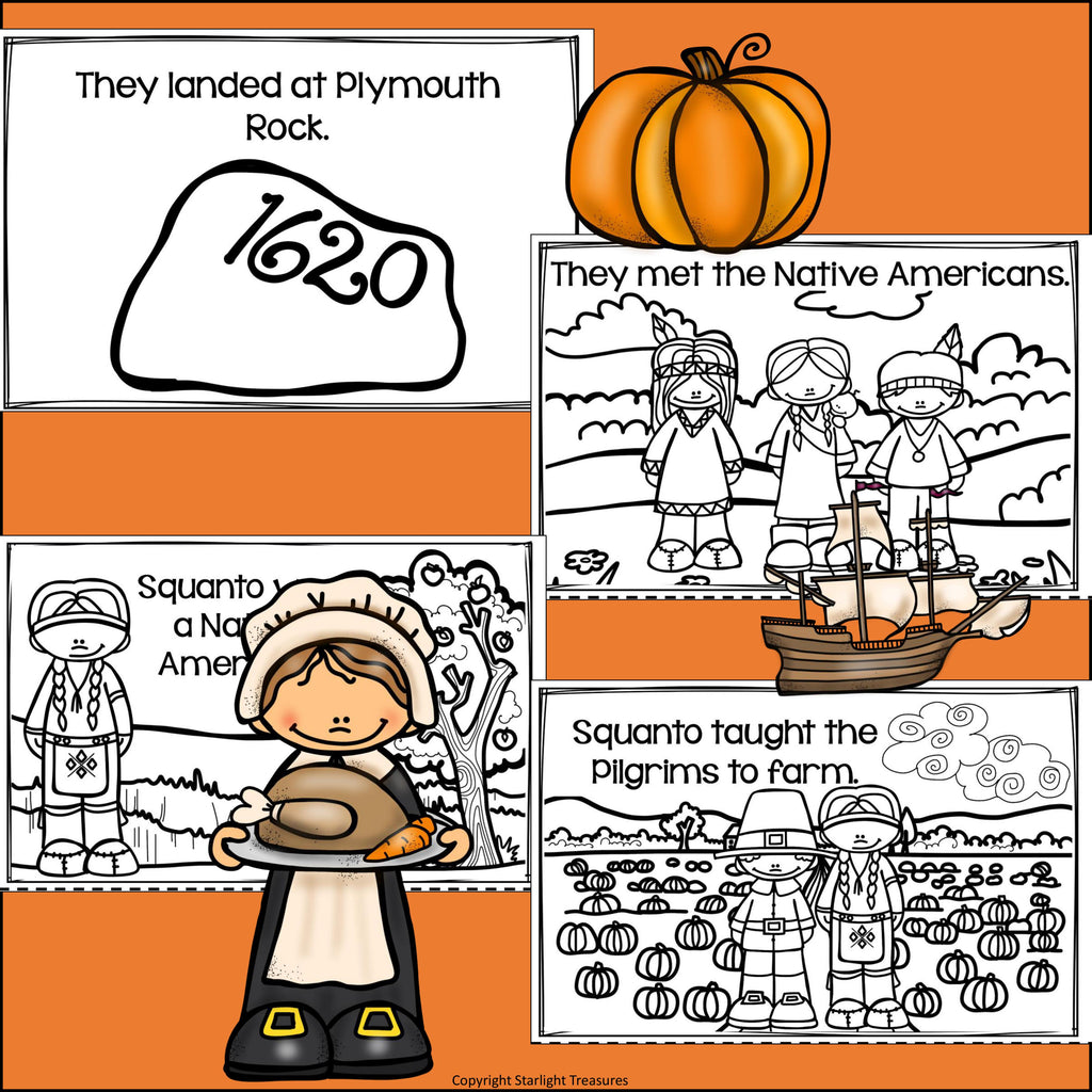 Thanksgiving Mini Book for Early Readers