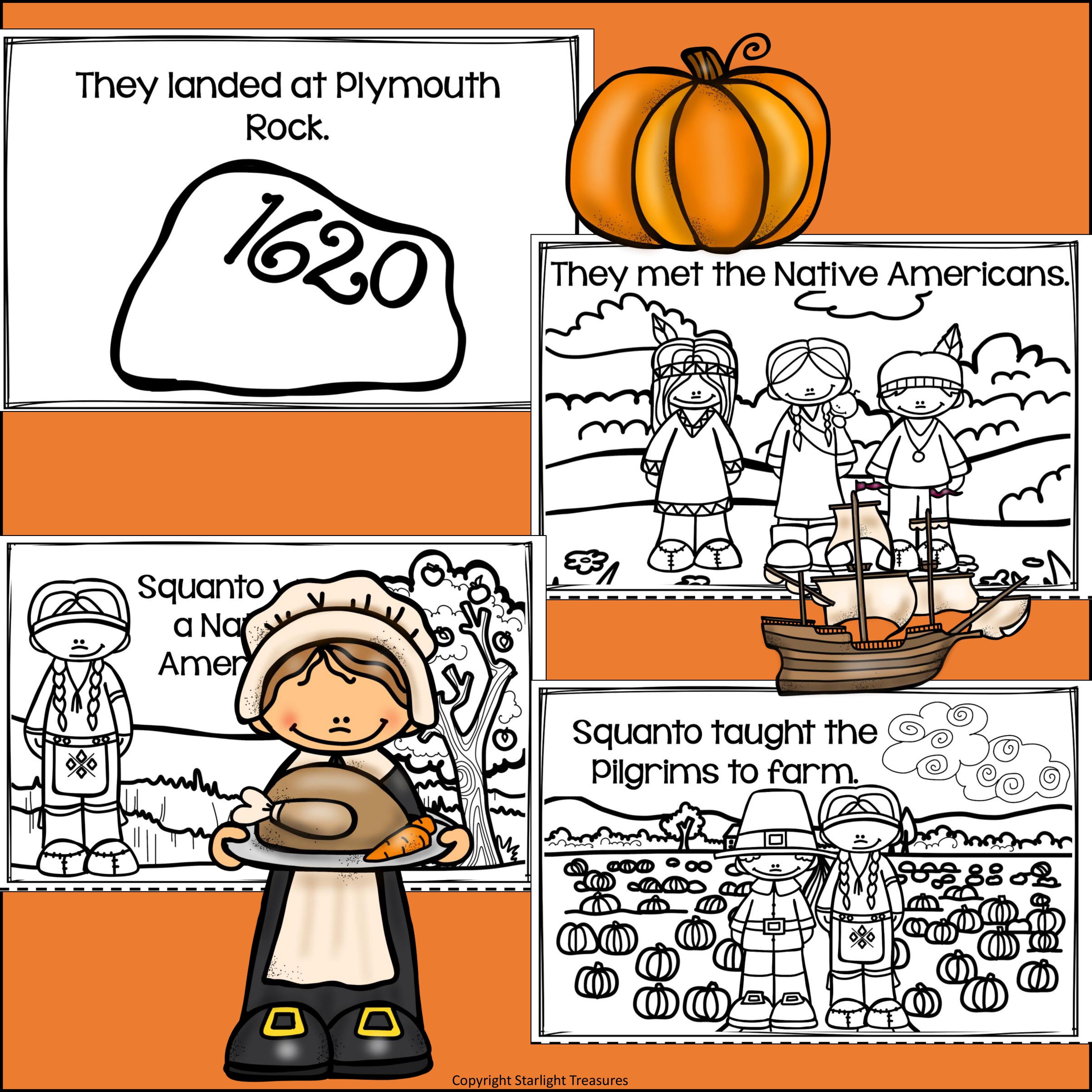 Thanksgiving Mini Book for Early Readers