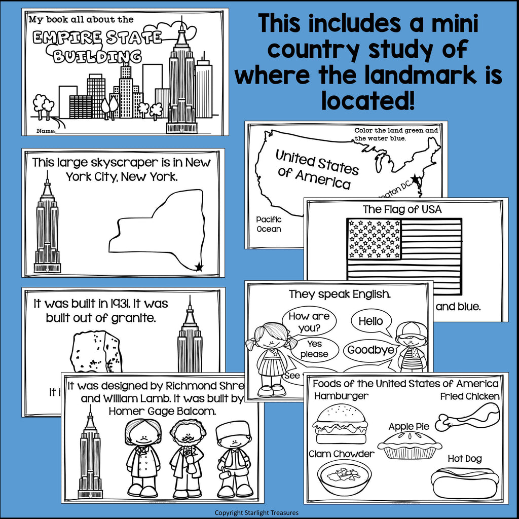 Empire State Building Complete Unit for Early Learners - World Landmarks