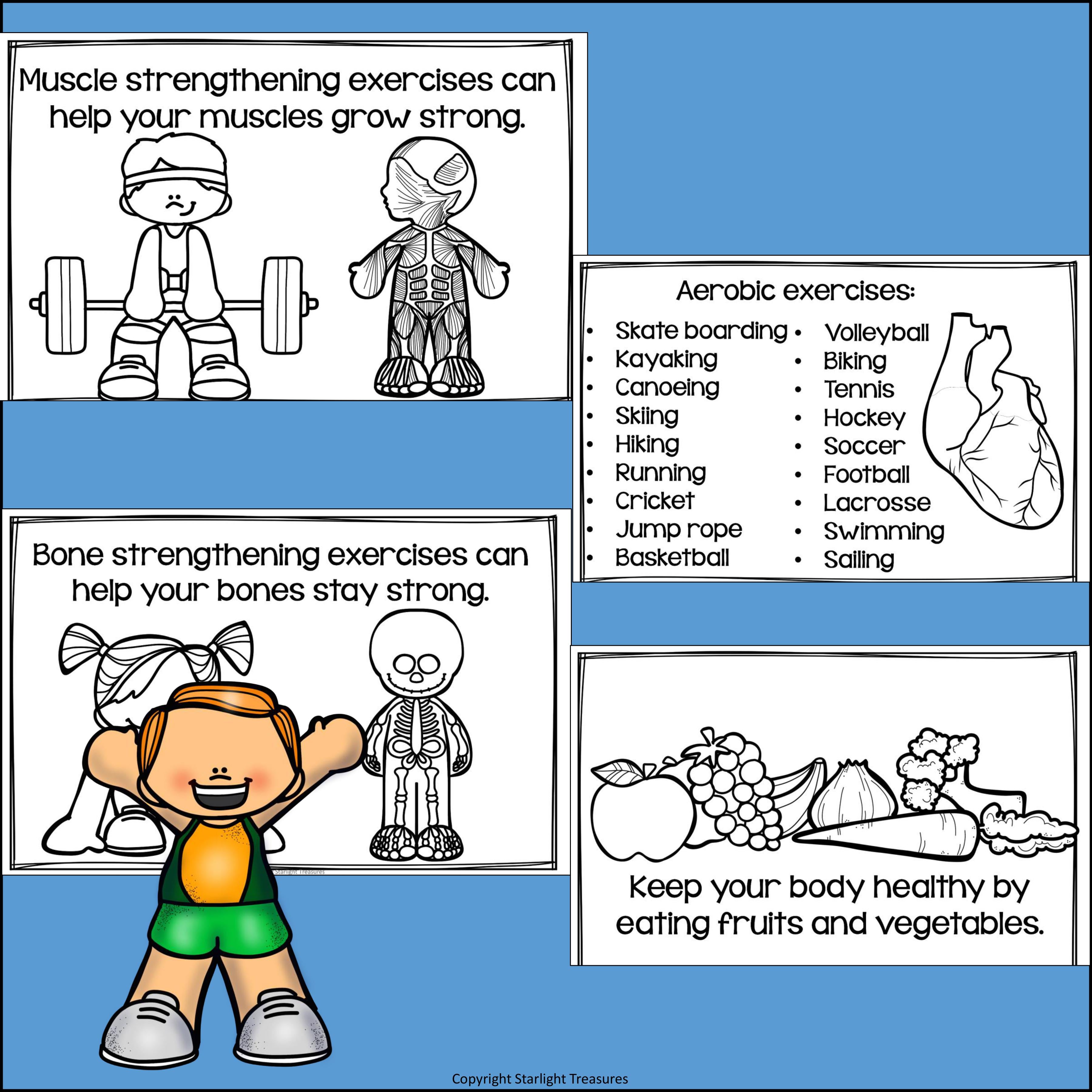 Exercise and Sports Mini Book for Early Readers