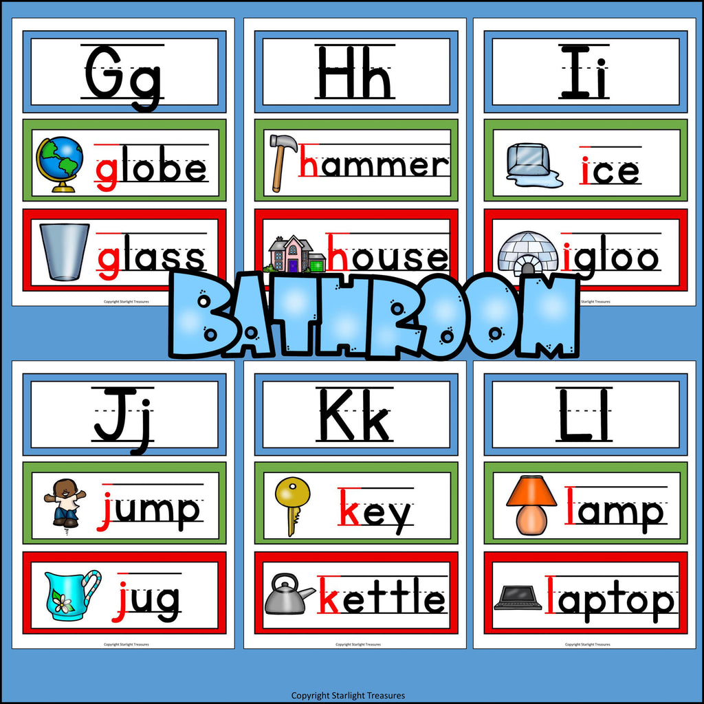 Alphabet Word Wall - My House Theme