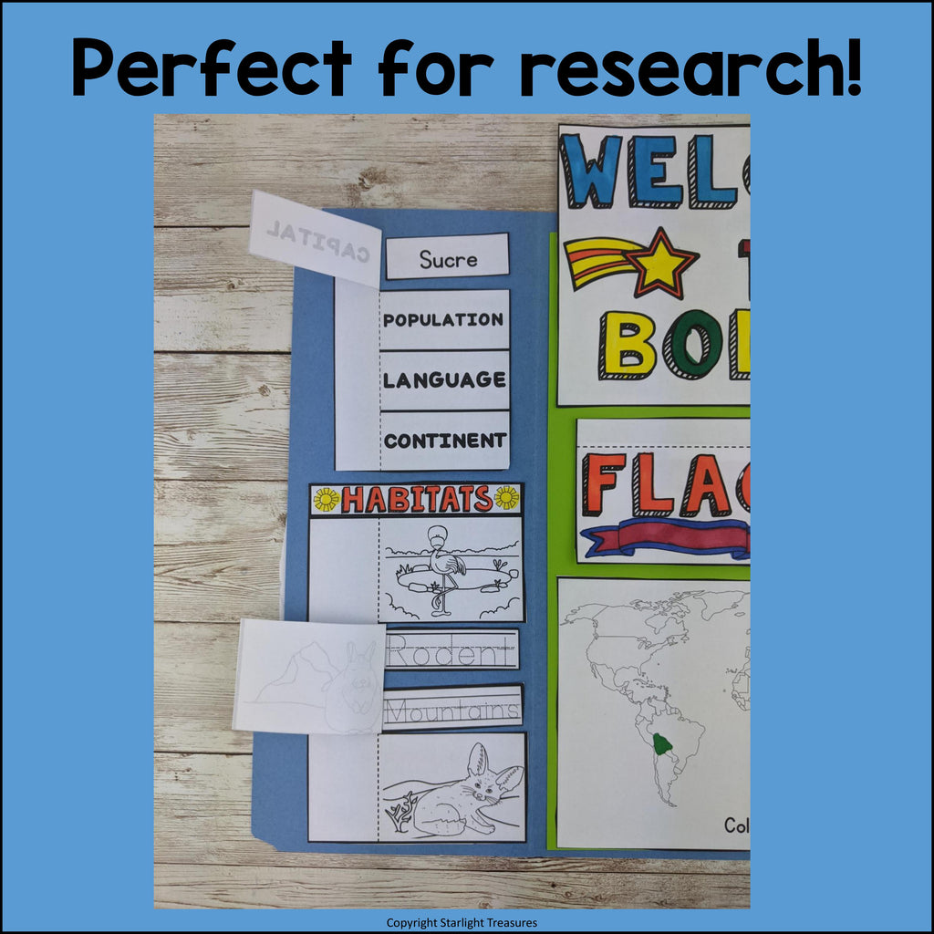 Bolivia Lapbook for Early Learners - A Country Study