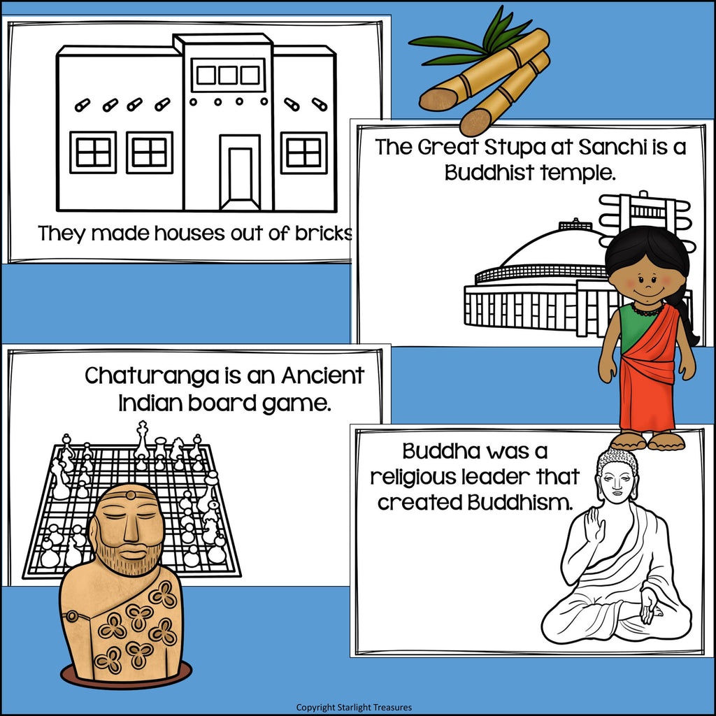 Ancient India Mini Book for Early Readers - Ancient Civilizations Activities
